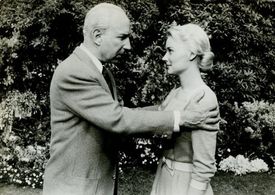 Hope Lange and Lloyd Nolan in Peyton Place (1957)