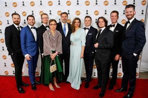 2020 Annie Awards with Team Klaus, Sergio Pablos, Marisa Roman, Jinko Gotoh, Zach Lewis