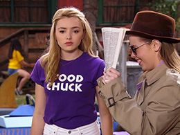 Miranda May and Peyton List in Bunk'd (2015)