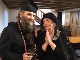 l`homme cirque making of pic with Vreni Brun