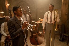 Colman Domingo, Michael Potts, Glynn Turman, and Chadwick Boseman in Ma Rainey's Black Bottom (2020)