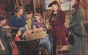 Fay Bainter, Betty Brewer, Betty Farrington, Ethel Griffies, Carolyn Lee, Carl 'Alfalfa' Switzer, and Joyce Arleen in Mr
