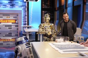 See-Threepio and Artoo-Detoo guest host with Will Arnett on Lego Masters on FOX