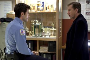 Chris Tardio and Tim Roth hashing it out on the set of Lie To Me.