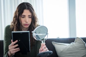 On set of Lilith in the Garden.