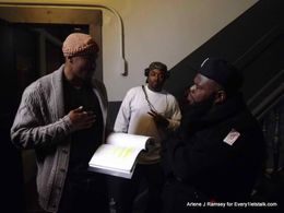 Tobias Truvillion and Jermaine Hopkins on set in ZOO the Movie