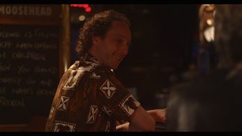 Gregory Penner (Kyle Mitchell) at the bar, getting hit on by Alex Mandalakis (Olympia Dukakis). Sex & Violence (TV Mini-