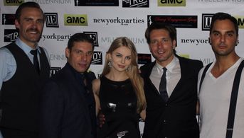 At the event for The Making of the Mob: New York with costars Jonathan C. Stewart, Craig Thomas Rivela, Rich Graff and A