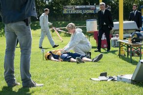 Marco Girnth, Frank-Leo Schröder, and Anna Stieblich in Leipzig Homicide (2001)