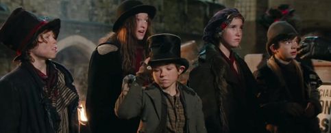 Scarlet Grace, Noah Jupe, Bella Ramsey, Billy Jenkins, and Paddy Holland in Holmes & Watson (2018)