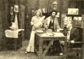 Rolinda Bainbridge, Robert Brower, and Edward O'Connor in The Trapper's Five Dollar Bill (1911)