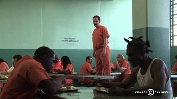 Kroll Show Ref Jeff in prison Joe Duffy sits behind him.