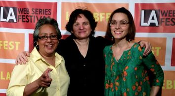 Monique Velasquez, Piper Kessler, Edith Snow at the LA WebFest for FREQUENCY: The Web Series