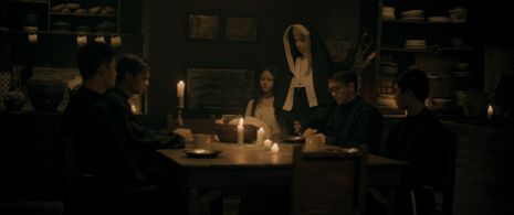 JR Versales, Dominic Roque, Rhed Bustamante, Phoebe Walker, John Vic De Guzman, and Ronnie Alonte in Seklusyon (2016)