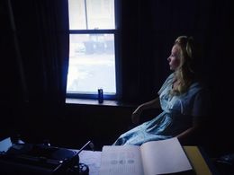 On set for Pastors Plight Stephanie Garvin