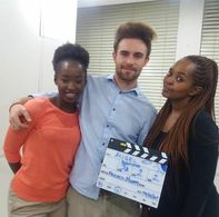 On set of Angel by Nasebedi Molefi