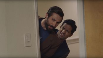 Mitch Lerner as Guy in Part Timers with Jehan Ratnatunga