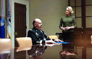 Julian Gamble with Robin Wright, 