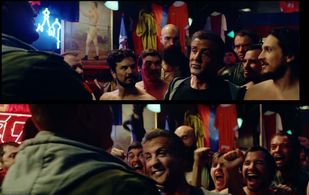 Dolph Lundgren, Sylvester Stallone, Paul Duke, Mario Corona, and Micah Fitzgerald