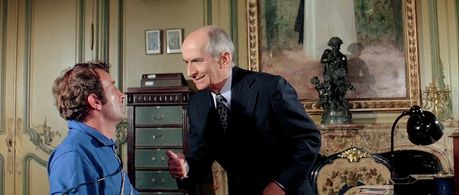 Louis de Funès and Yves Afonso in The Wing or The Thigh? (1976)