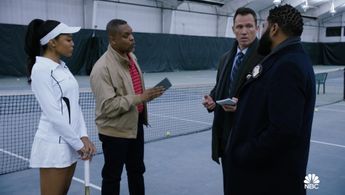 Still of Christen Sharice, Anthony Anderson, Jeffrey Donovan and Kevin Mambo in Fault Lines and Law & Order