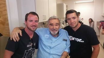 Brian and Jake Jalbert with Burt Reynolds