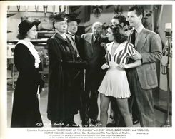 Byron Foulger, Harriet Nelson, Kathleen Howard, Charles Judels, Ruby Keeler, Ozzie Nelson, and Gordon Oliver in Sweethea