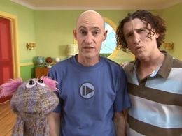 David Collins, Shane Dundas, and Mat McCoy in The Upside Down Show (2006)