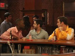 Satya Bhabha, Lamorne Morris, and Jake Johnson in New Girl (2011)