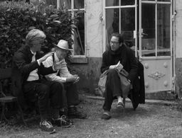 Wim Wenders, Peter Handke, and Reda Kateb in The Beautiful Days of Aranjuez (2016)