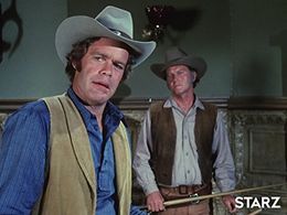 Harper Flaherty and Doug McClure in The Virginian (1962)