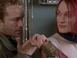 Luke Perry and Dominika Juillet in Jeremiah (2002)