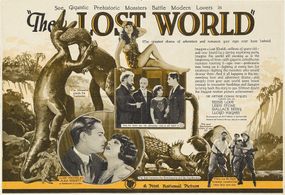 Wallace Beery, Alma Bennett, Lloyd Hughes, Bessie Love, and Lewis Stone in The Lost World (1925)
