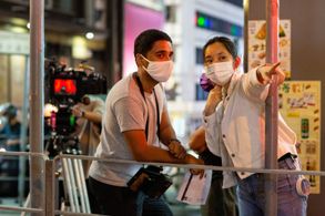 Directing a commercial in Hong Kong