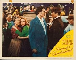 Paulette Goddard, Hurd Hatfield, Francis Lederer, and Irene Ryan in The Diary of a Chambermaid (1946)