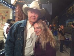 Theresa Sutera and Jon Voight on the set of JL Family Ranch