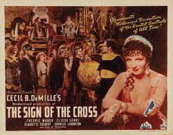 Claudette Colbert, Charles Laughton, Richard Alexander, True Boardman, Ian Keith, Elissa Landi, and Fredric March in The