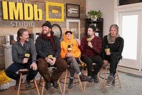 Ethan Hawke, Josh Hamilton, Charlie Sexton, Alia Shawkat, and Ben Dickey at an event for Blaze (2018)