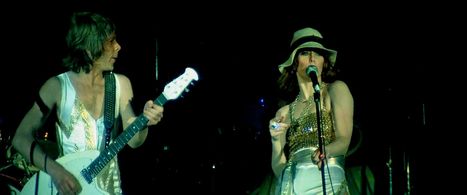 Anni-Frid Lyngstad, Björn Ulvaeus, and ABBA in ABBA: The Movie (1977)