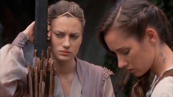 Eliska Krenková and Natalia Germani in Princess cursed in Time (2020)