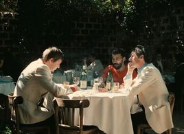 Rainer Werner Fassbinder, Peter Chatel, and El Hedi ben Salem in Fox and His Friends (1975)