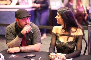 Ghadir and Lawrence R. Kivett at an event for The Playground (2017)