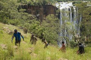 Eriya Ndayambaje, Yves Dusenge, Sherrie Silver, Sanyu Joanita Kintu, and Roger Jean Nsengiyumva in Africa United (2010)