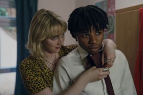 Maisie Ayres and Rasaq Kukoyi in Criminal Record (2024)