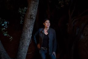 Ashley Wood on the set of film, 