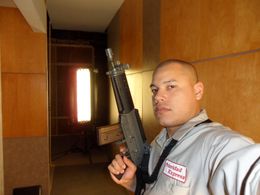 on set of Covert Affairs