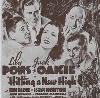 Edward Everett Horton, Eric Blore, John Howard, Jack Oakie, and Lily Pons in Hitting a New High (1937)