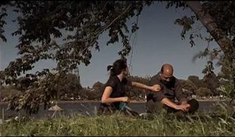 Sophie Cadieux and Dany Lefèbvre in Les pages (2008)