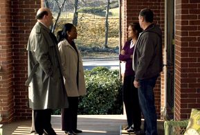 John Carroll Lynch, Jay O. Sanders, Sonja Sohn, and Karen Culp in Body of Proof (2011)