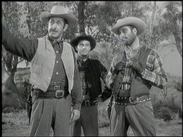 Clayton Moore, Fred Graham, and Mickey Knox in The Lone Ranger (1949)